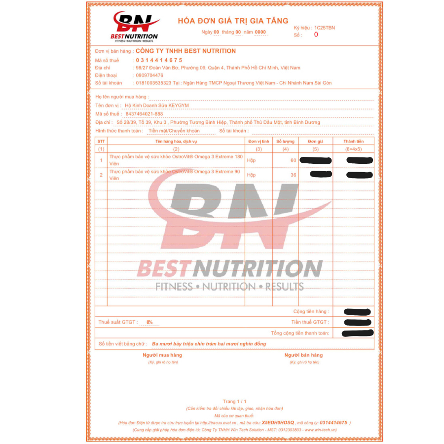 [CHÍNH HÃNG] Viên Dầu Cá Siêu Cô Đặc Ostrovit Omega 3 Extreme 500 EPA / 250 DHA 90 Viên - KEYGYM