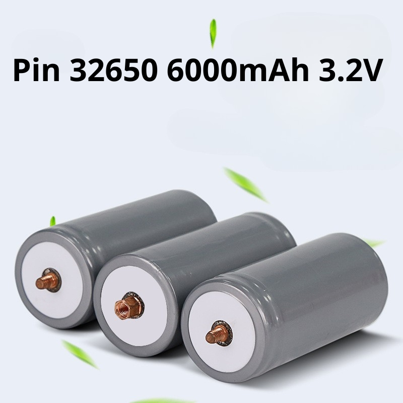 Pin 32650 6000mAh 3.2v Tặng Kèm Ốc Phù HợpLàm Bình Đề Xe Máy Đèn Năng ...