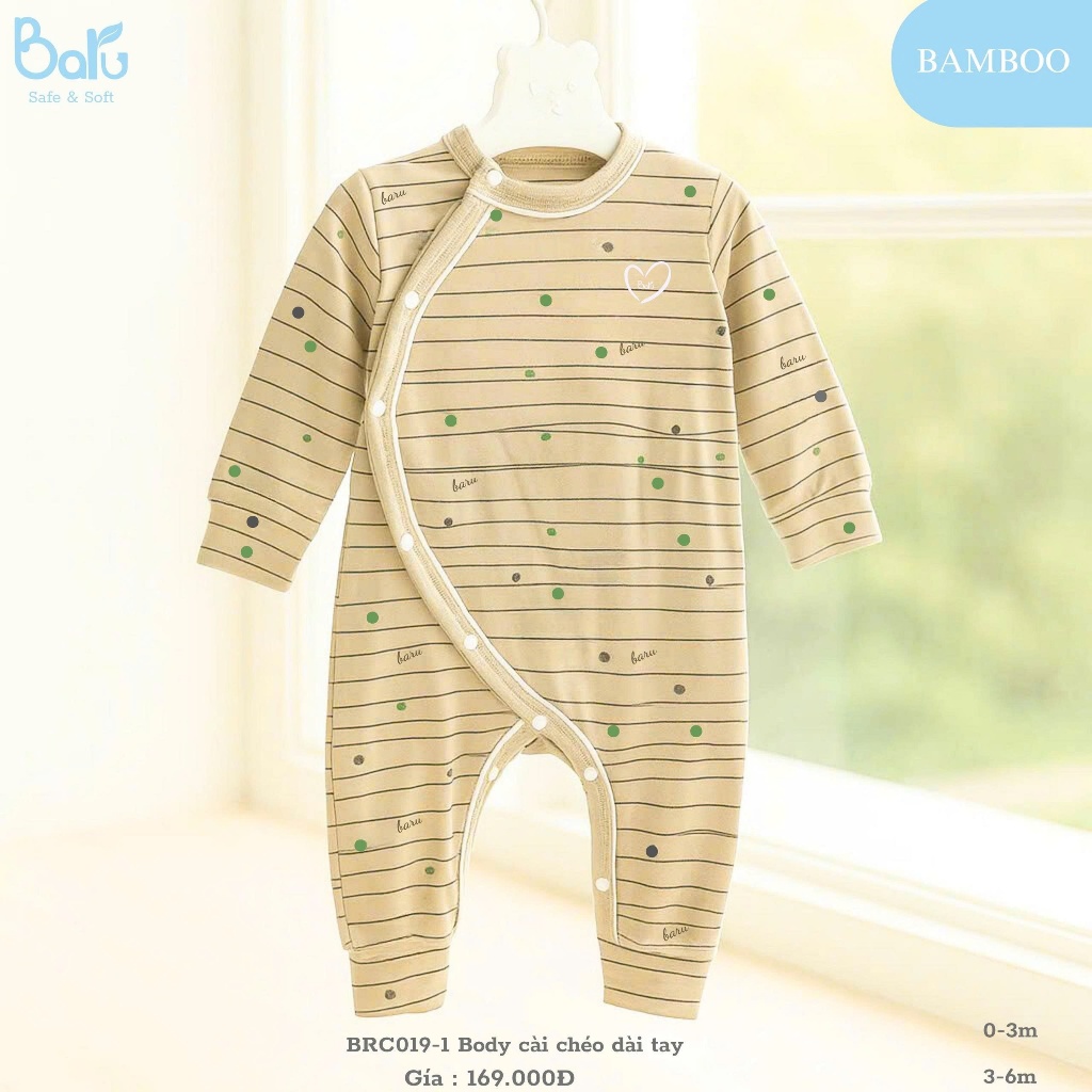 Body cài chéo dài tay BRC019-1