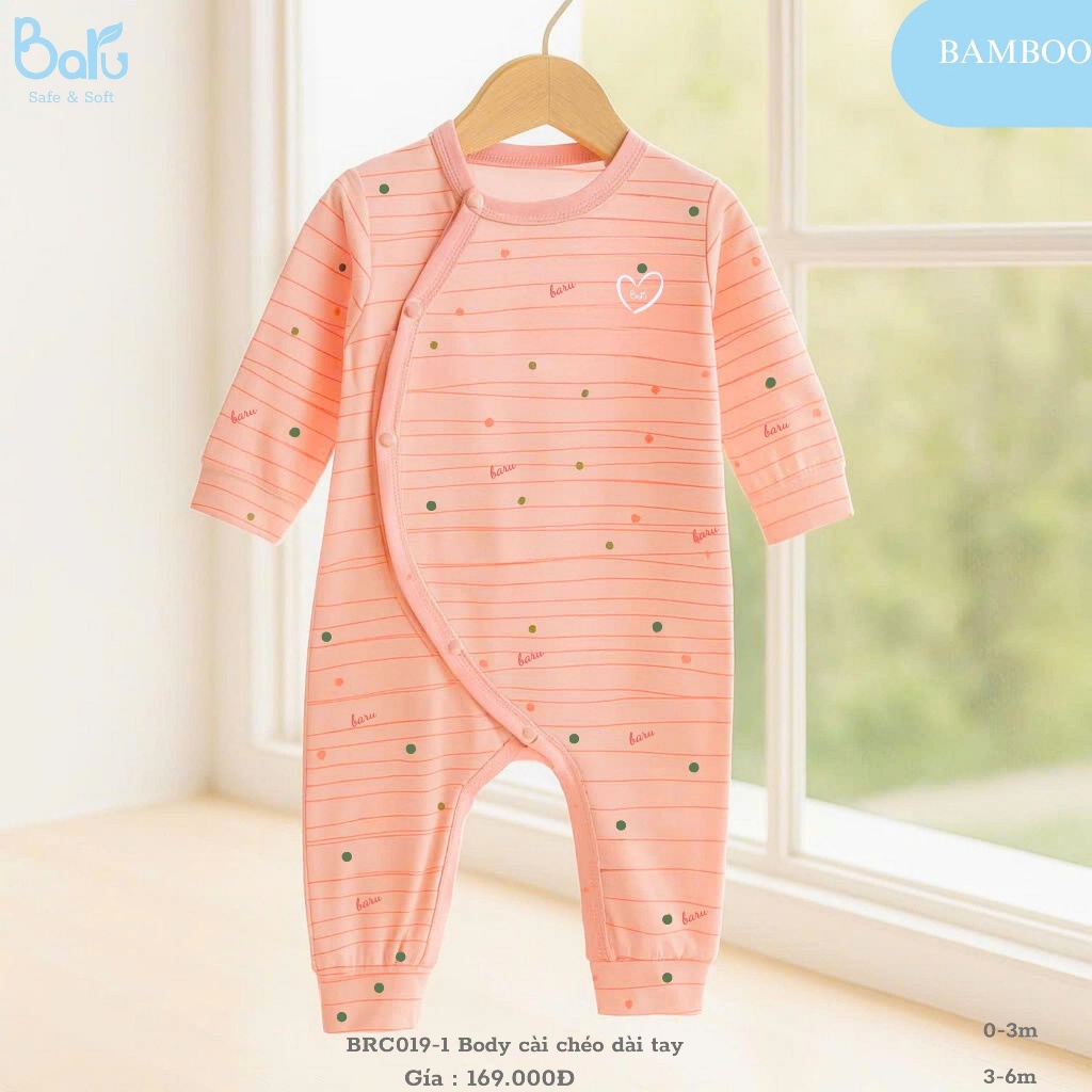 Body cài chéo dài tay BRC019-1