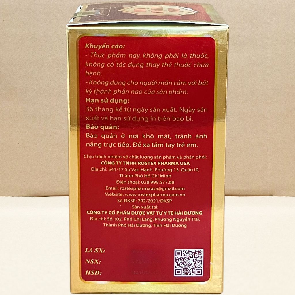 Bổ Thận Âm Roxtech - Rostex - Hải Dương - Vitamin Chữa Lành