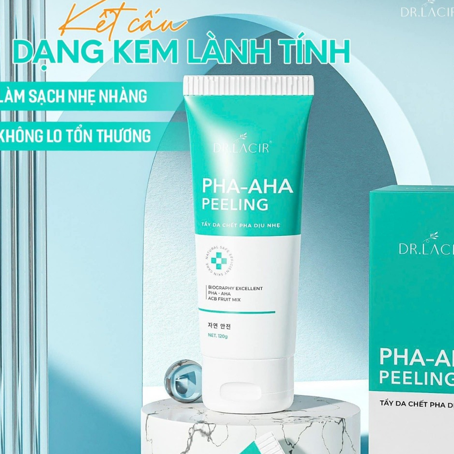Tẩy Da Chết Dịu Nhẹ PHA-AHA Peeling DR.LACIR - Dịu Nhẹ, Làm Mịn, Dưỡng Ẩm (120g)
