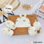 Combo 2 Set Mũ Bao Tay Chân Sơ Sinh Dây Rút Chống Tuột Petit Vải Cotton Lạnh Co Giãn, , Họa Tiết Dễ Thương Cho Bé IQ KAO