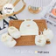 Combo 2 Set Mũ Bao Tay Chân Sơ Sinh Dây Rút Chống Tuột Petit Vải Cotton Lạnh Co Giãn, , Họa Tiết Dễ Thương Cho Bé IQ KAO