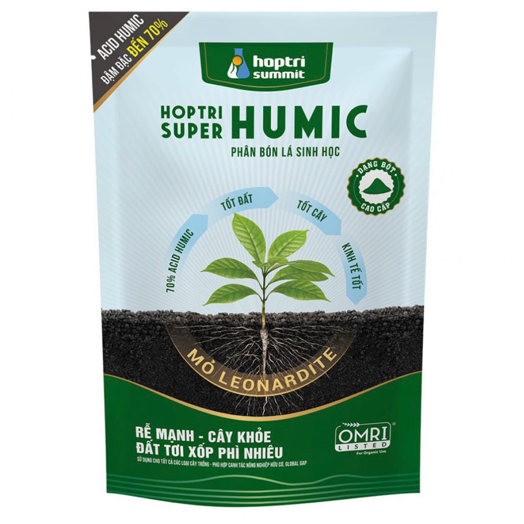 HUMIC Hợp Trí- gói 1kg- cải tạo đất- hỗ trợ phát triển bộ rễ