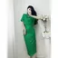 Set: áo vest + chân váy đính khuy đồng A1614