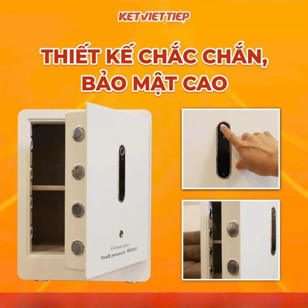 Két sắt thông minh Aifeibao KTM86 kiểu dáng sang trọng tính năng hiện đại kết nối Smartphone thông minh