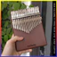 Đàn kalimba 17 phím màu đen hình chữ nhật gỗ nguyên khối khắc chữ kalimba AURORA, đồ chơi âm nhạc cho bé chơi