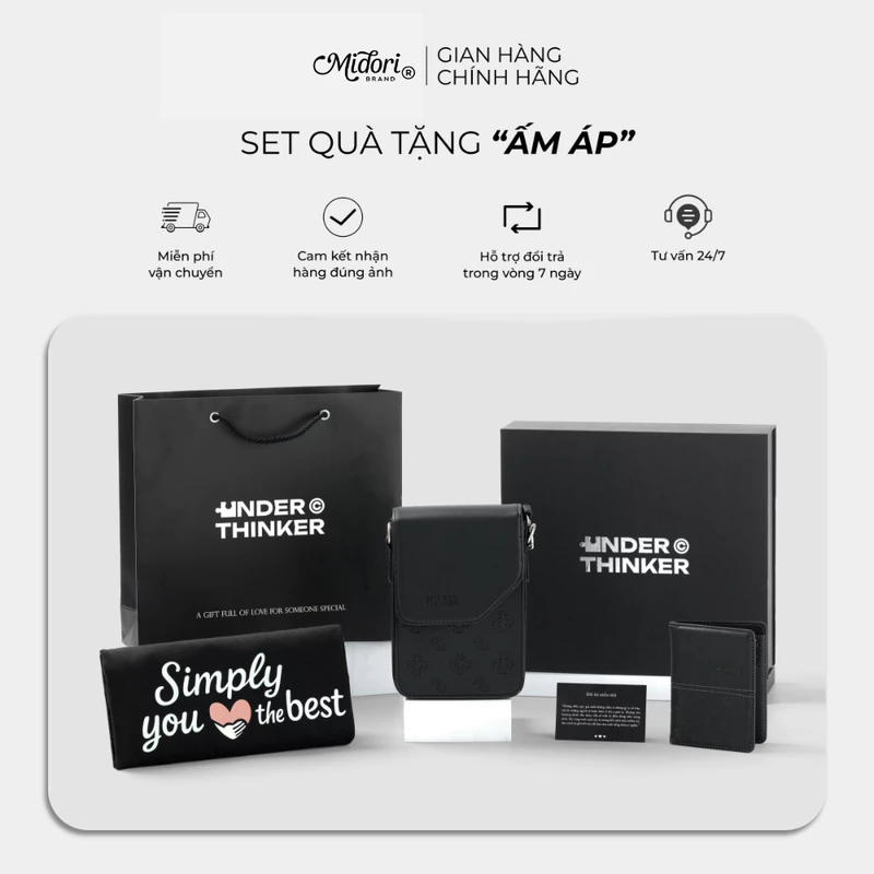 Set Bộ Hộp Quà Tặng Ý Nghĩa Túi ẤM ÁP Tặng Ngày Của Ba Sinh Nhật Bạn Trai Thân Người Yêu Nam | M MIDORI — ảnh 1