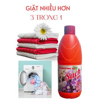 Tẩy sạch quần áo màu và đồ trắng với hương nắng mai 500ml 1L