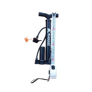 Bơm xe đạp thân ngắn K-3042 Kapusi, thân kim loại dây bơm cao su