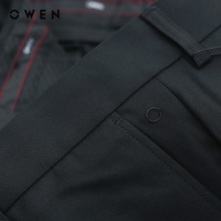 Owen - Quần Tây Đen R Slim Fit QS242842R màu Đen chất liệu Nano