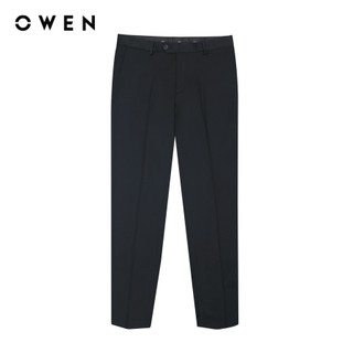Owen - Quần Tây Đen R Slim Fit QS242842R màu Đen chất liệu Nano