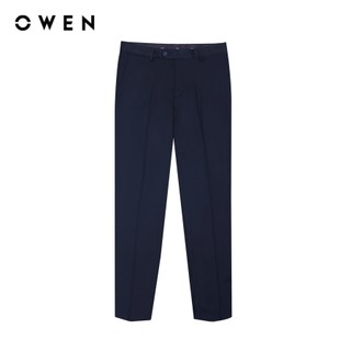 Owen - Quần tây navy R Regular Fit QR242843R màu Xanh tím than chất liệu Nano