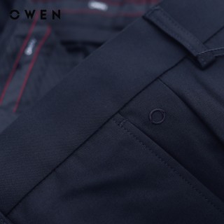 Owen - Quần tây navy R Regular Fit QR242843R màu Xanh tím than chất liệu Nano