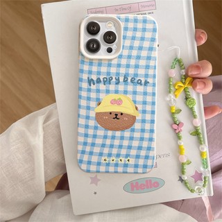 Ốp Lưng iPhone TPU Hoạ Tiết Da Mềm Happy Bear Chống Sốc, Chống Bẩn Cao Cấp - iP X/XS/11/12/13/14/15/16/17/Plus/Pro/Max