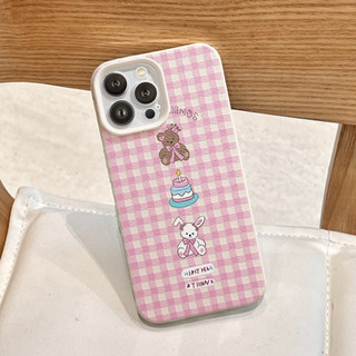 Ốp Lưng iPhone TPU Hoạ Tiết Da Mềm Happy Bear Chống Sốc, Chống Bẩn Cao Cấp - iP X/XS/11/12/13/14/15/16/17/Plus/Pro/Max