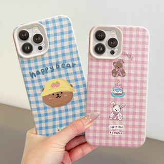 Ốp Lưng iPhone TPU Hoạ Tiết Da Mềm Happy Bear Chống Sốc, Chống Bẩn Cao Cấp - iP X/XS/11/12/13/14/15/16/17/Plus/Pro/Max
