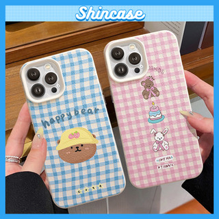 Ốp Lưng iPhone TPU Hoạ Tiết Da Mềm Happy Bear Chống Sốc, Chống Bẩn Cao Cấp - iP X/XS/11/12/13/14/15/16/17/Plus/Pro/Max
