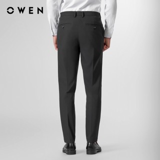 Owen - Quần tây S-Form QG252415 màu Đen chất liệu Conjugated polyester