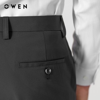 Owen - Quần tây S-Form QG252415 màu Đen chất liệu Conjugated polyester