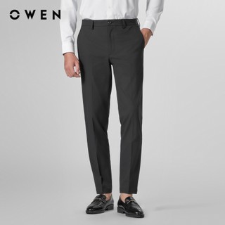 Owen - Quần tây S-Form QG252415 màu Đen chất liệu Conjugated polyester