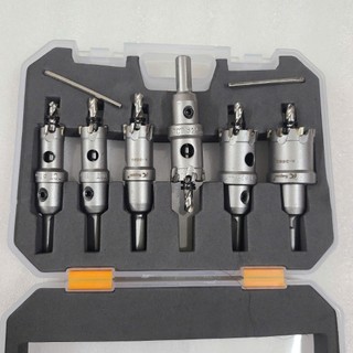 Bộ 6 mũi khoét sắt, Inox Kapusi bao gồm 16 -18 - 20 - 22 - 25 - 30  K-3692
