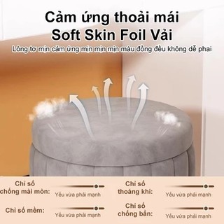 Panda Ghế trang điểm Ghế Đôn Bàn Trang Điểm hộp lưu trữ đa năng rẻ bền đẹp