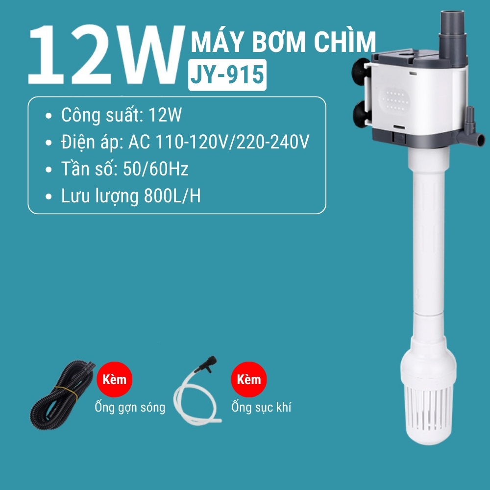 Máy Bơm Chìm Jingye 3IN1 JY-905/JY-910/JY-915/JY-920/JY-925 Nhỏ Gọn, Êm Ái, Siêu Mạnh Mẽ Cho Hồ Cá