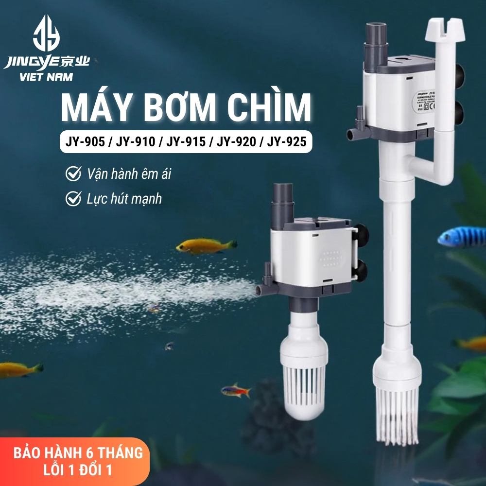 Máy Bơm Chìm Jingye 3IN1 JY-905/JY-910/JY-915/JY-920/JY-925 Nhỏ Gọn, Êm Ái, Siêu Mạnh Mẽ Cho Hồ Cá