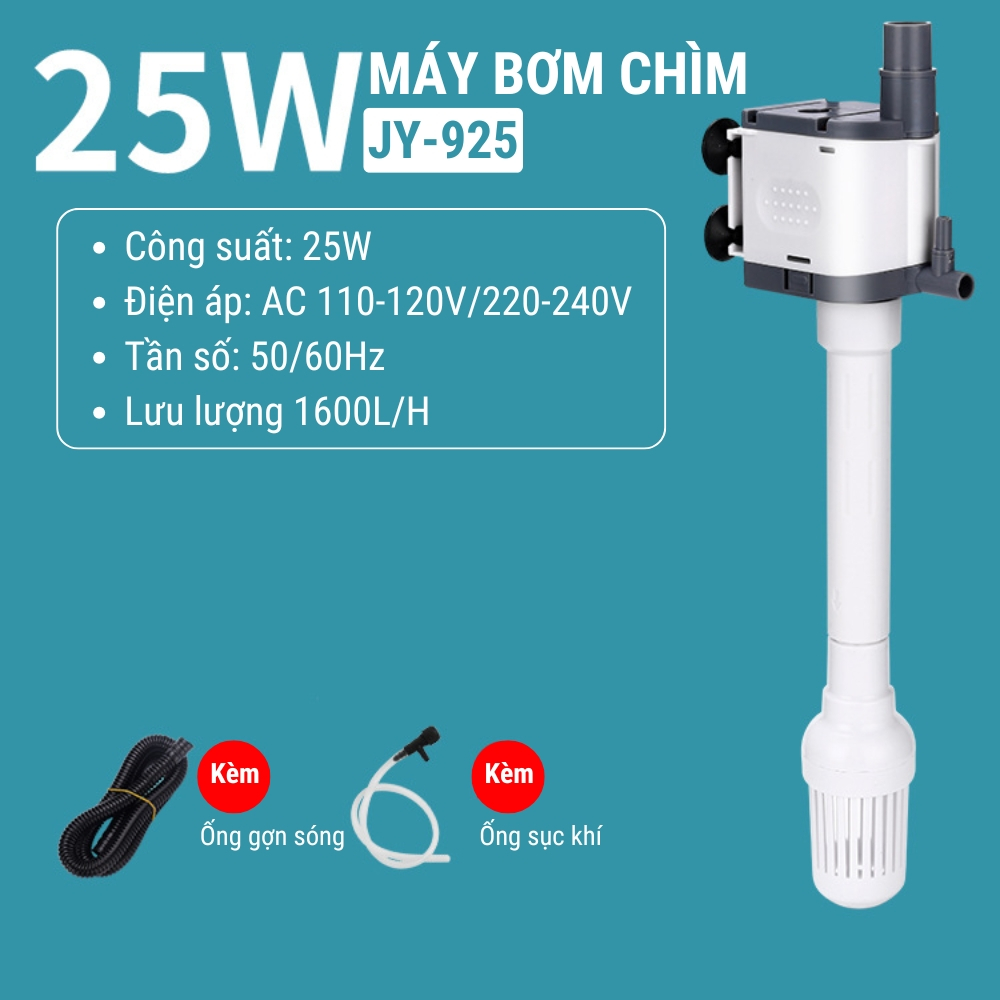 Máy Bơm Chìm Jingye 3IN1 JY-905/JY-910/JY-915/JY-920/JY-925 Nhỏ Gọn, Êm Ái, Siêu Mạnh Mẽ Cho Hồ Cá