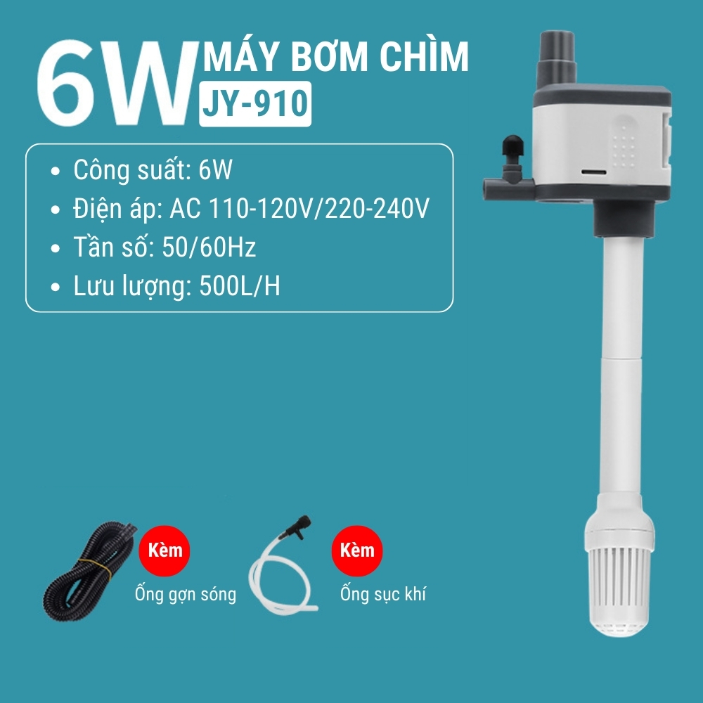 Máy Bơm Chìm Jingye 3IN1 JY-905/JY-910/JY-915/JY-920/JY-925 Nhỏ Gọn, Êm Ái, Siêu Mạnh Mẽ Cho Hồ Cá