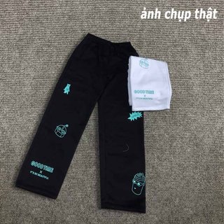 Quần jogger nam nữ Whale ống rộng unisex chất liệu nỉ bông dáng đứng phong cách trẻ trung K1