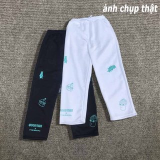 Quần jogger nam nữ Whale ống rộng unisex chất liệu nỉ bông dáng đứng phong cách trẻ trung K1