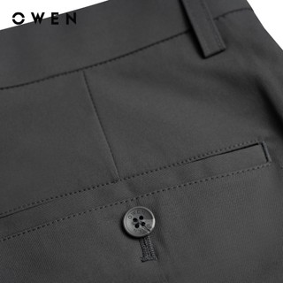 Owen - Quần tây S-Form QG252459 màu Xám đậm chất liệu Conjugated polyester
