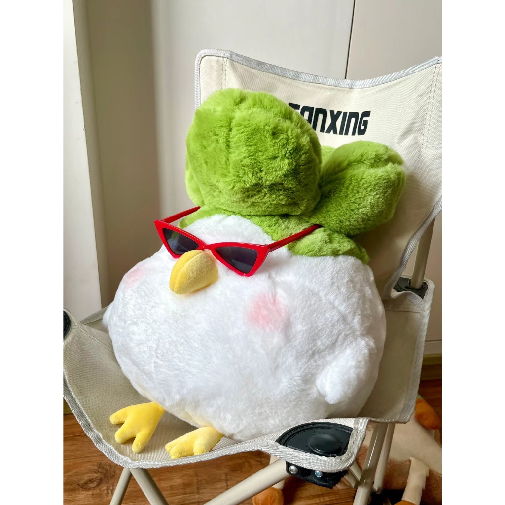 Gấu bông gà củ cải vô tri dễ thương, Thú nhồi bông con gà cosplay bắp cải làm quà tặng đáng yêu cho bé