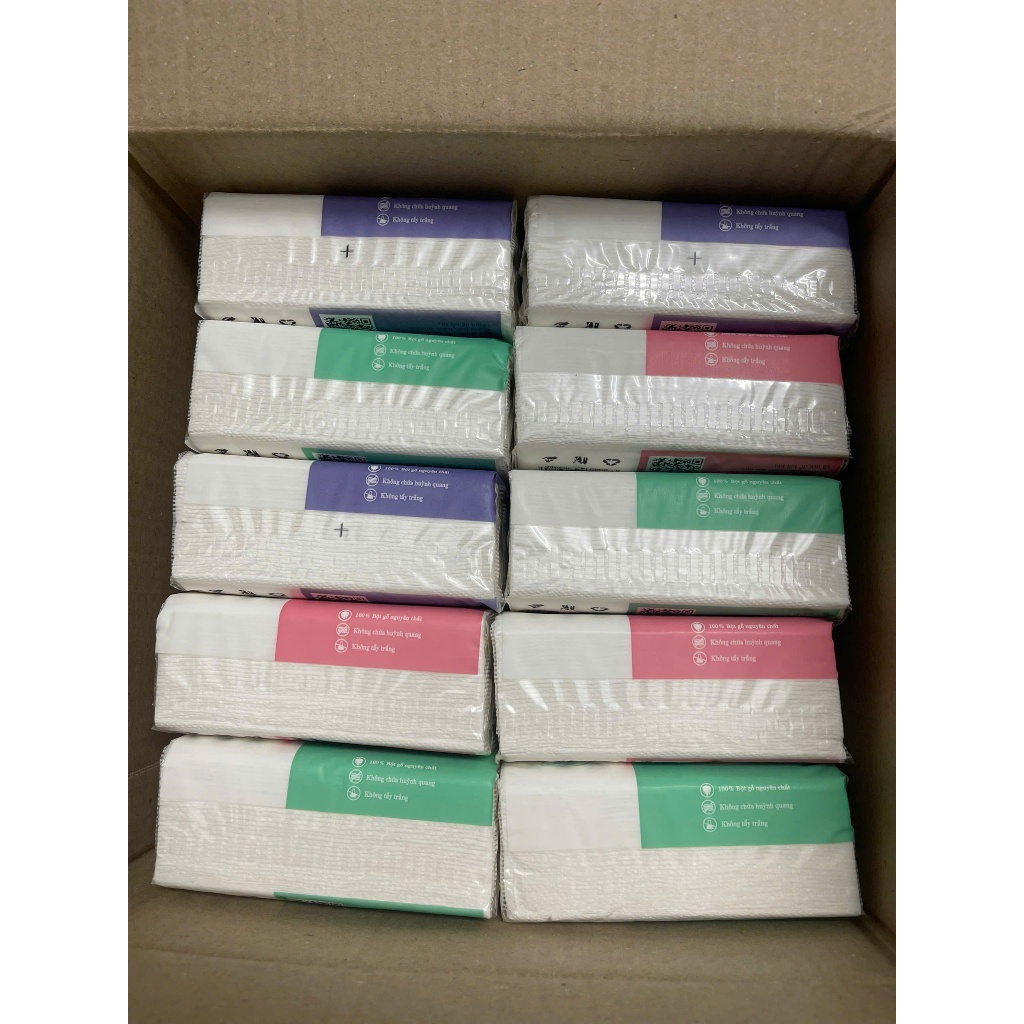 Thùng 40 gói  giấy ăn rút organic hàng cao cấp siêu dai mềm mại [SHOPMH1]