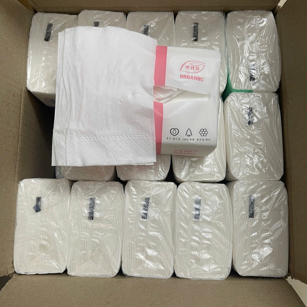 Thùng 40 gói  giấy ăn rút organic hàng cao cấp siêu dai mềm mại [SHOPMH1]