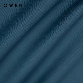 Owen - Áo sơ mi dài tay Slim Fit AS240609D màu Xanh cổ vịt chất liệu Polyester