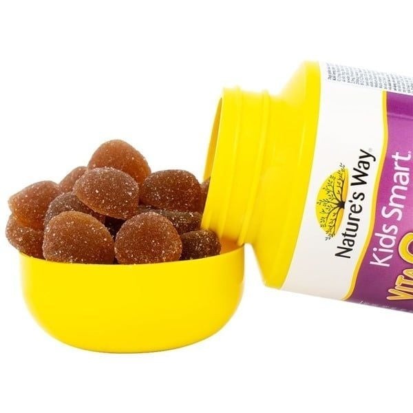 Kẹo gum bổ sung vitamin Gummies Nature's Way cho bé từ 2 tuổi 60 Viên bổ sung Vitamin C,D, Kẽm, Rau củ, Hỗ trợ ăn ngon,.
