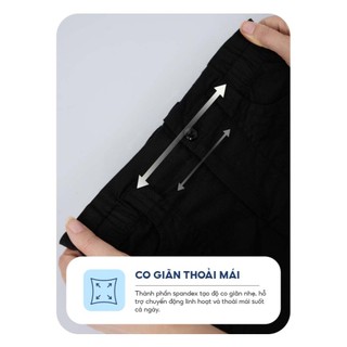 Quần short bé gái 2-9 tuổi túi hôp YODY vải kaki cottonn mềm mại thoáng mát GKCS25S025
