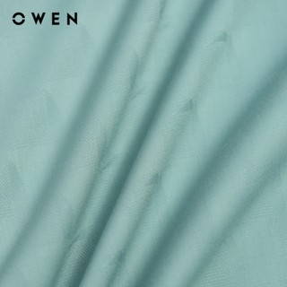 Owen - Áo sơ mi ngắn tay Body Fit AB250031NT màu Xanh cổ vịt chất liệu Bamboo spandex