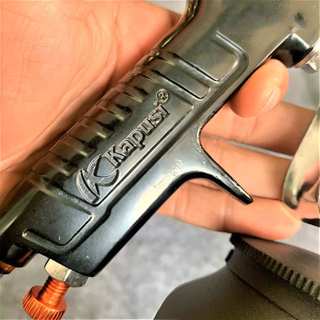 Súng phun sơn K77S KAPUSI Nhật Bản bình dưới 1000CC, thép cao cấp chống gỉ sét. Bh 12 tháng. Kouritsu Official Store