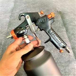 Súng phun sơn K77S KAPUSI Nhật Bản bình dưới 1000CC, thép cao cấp chống gỉ sét. Bh 12 tháng. Kouritsu Official Store