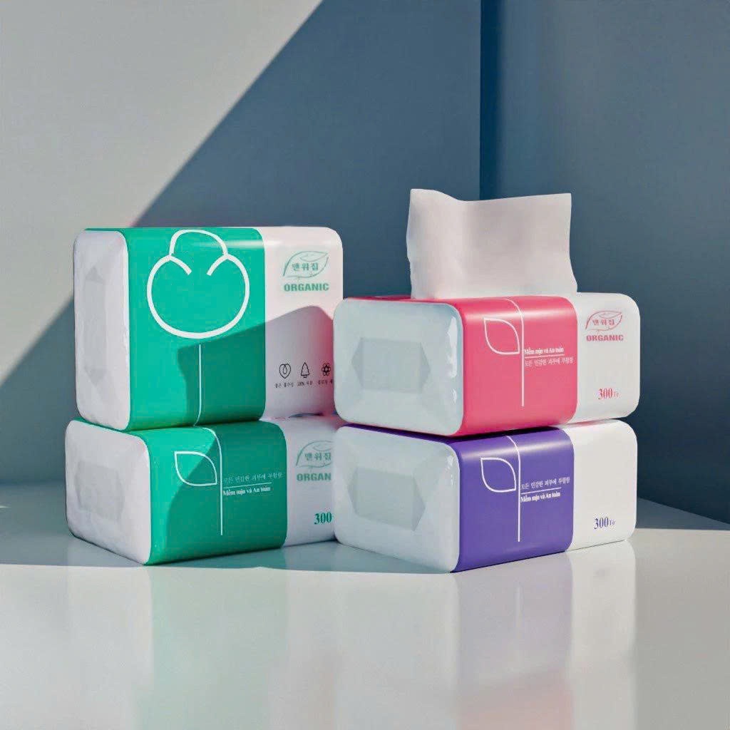 Thùng 40 gói  giấy ăn rút organic hàng cao cấp siêu dai mềm mại [SHOPMH1]