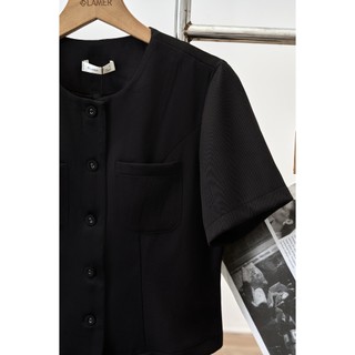Áo Kiểu Nữ Croptop Cổ Tròn Tay Ngắn O65D25Q008