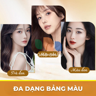 Dầu Gội Nhuộm Tóc Phủ Bạc KUMMI Thảo Dược Tự Nhiên Không Rát Phủ Bạc Chuẩn Salon Nuôi Dưỡng Tóc Mượt Mà