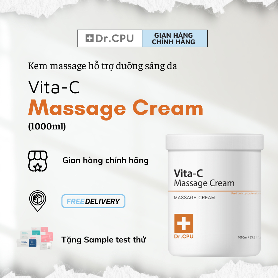 Kem massage hỗ trợ dưỡng sáng da Dr.CPU Vita-C Massage Cream (1000ml ...
