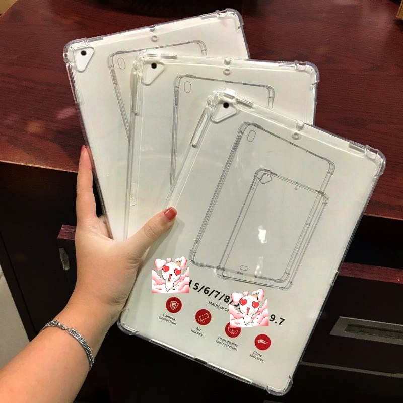 Ốp TPU chống sốc iPad 11Pro M4(20204) Air6(20204) Gen10,11,mini1,2,3,4,5, Air, Air 2, Gen5, Gen6, 9.7,Gen 7, Gen8 10.2