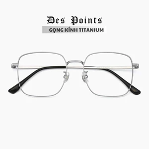 Gọng mắt kính vuông Unisex DESPOINTS EYEWEAR Titanium thanh mảnh bề, nhẹ nhàng, cá tính